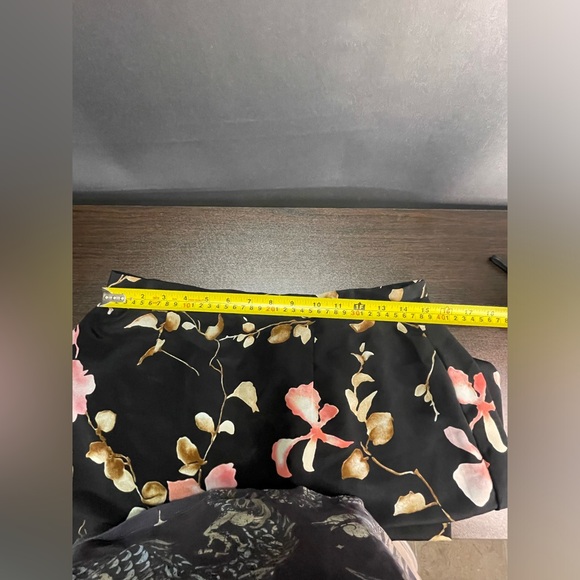 Vintage Gloria Vanderbilt sheer pink blossom floral maxi slit skirt - Picture 4 of 10